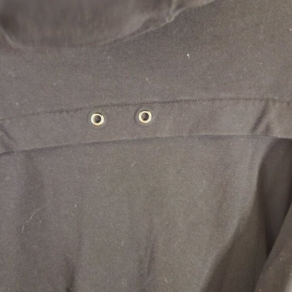 Anne Klein Vintage Black Pima Cotton Hoodie Size XL - Picture 5 of 8